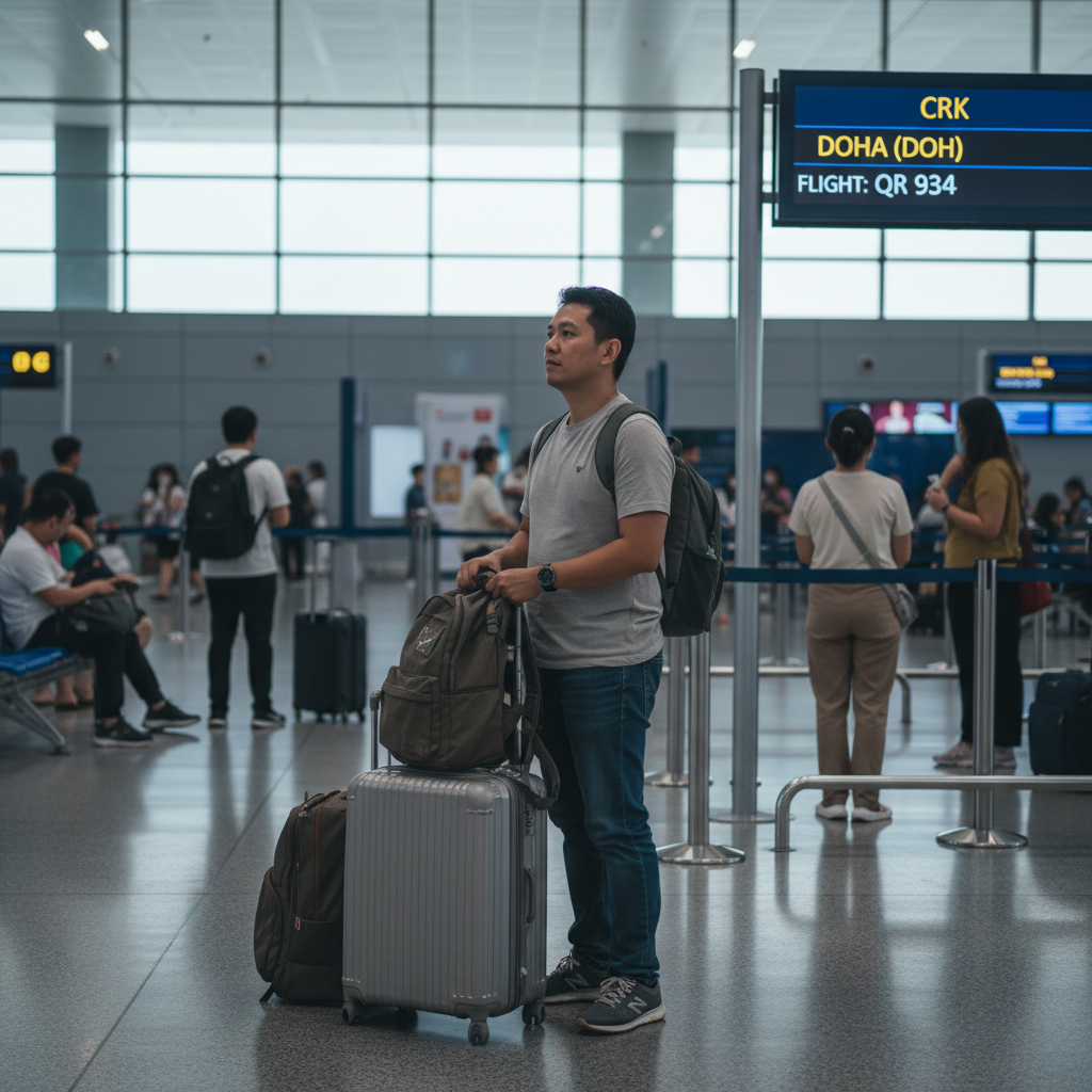 Flights Clark (CRK) to Doha (DOH) — PHP Fares & Schedules | 2026