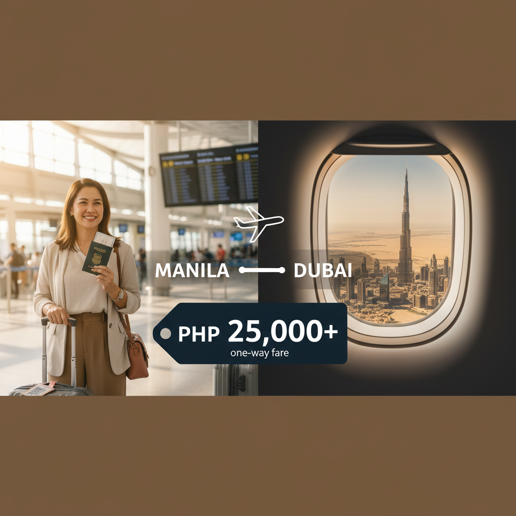 Flight from Manila to Dubai