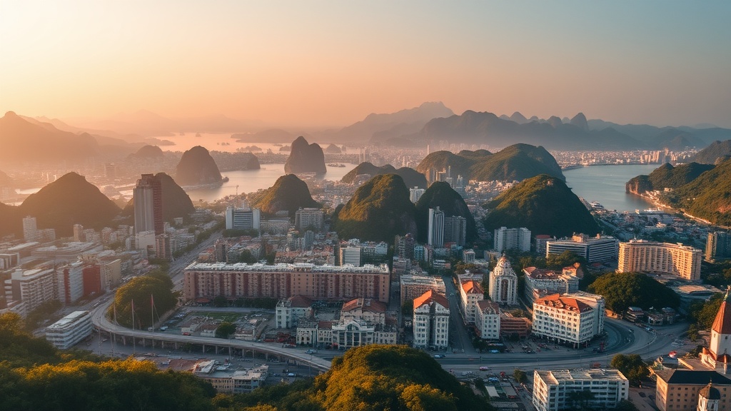 AI-illustrated cityscape of Coron